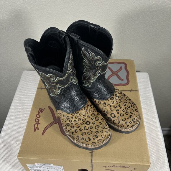 Twisted X All Around Boots 9” Womens‎ Size 7.5 M WAB0001 Leopard Print - Picture 4 of 14